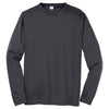 Sport-Tek Men's Iron Grey Long Sleeve PosiCharge Competitor Tee