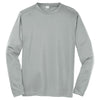 Sport-Tek Men's Silver Long Sleeve PosiCharge Competitor Tee