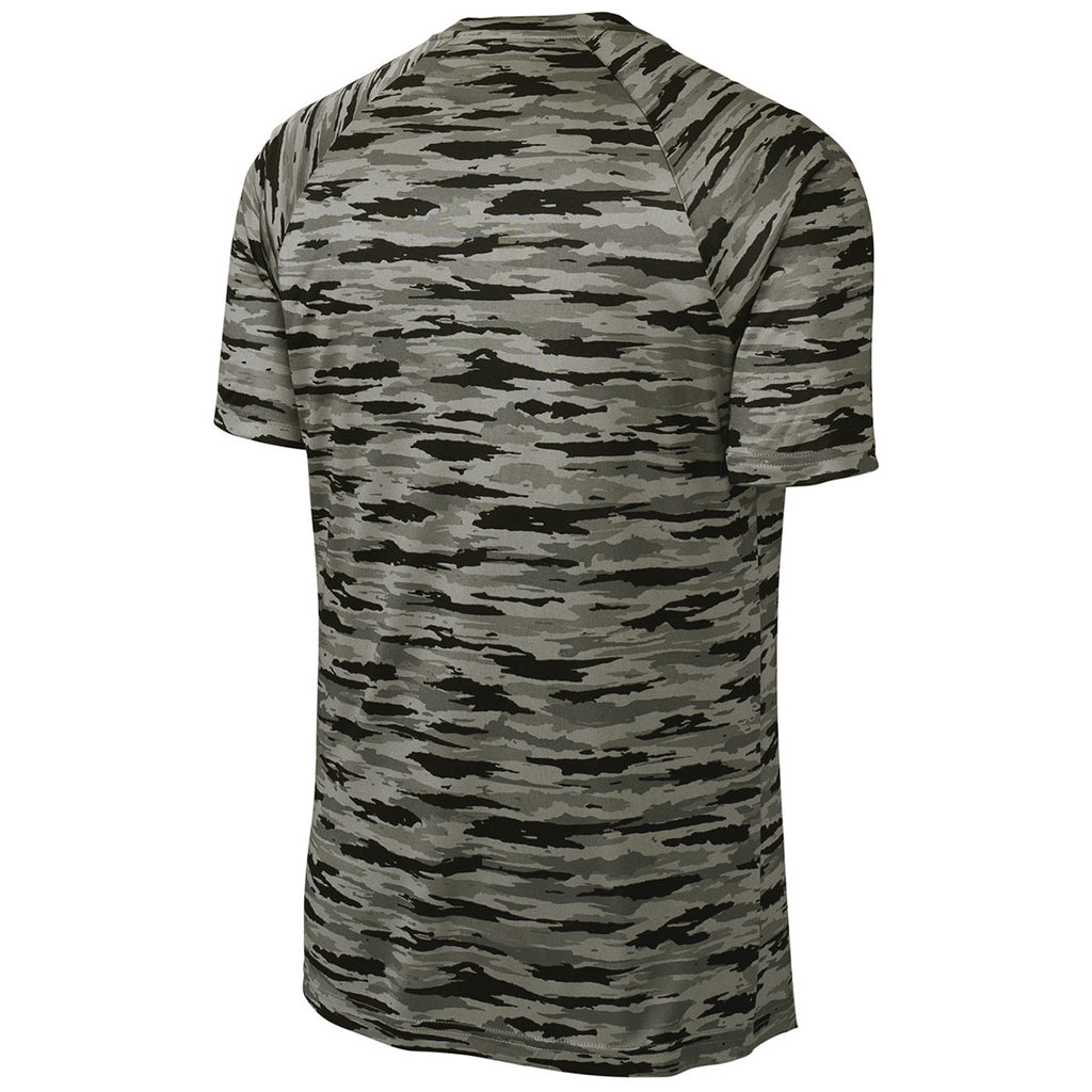 Sport-Tek Men's Black Drift Camo Tee