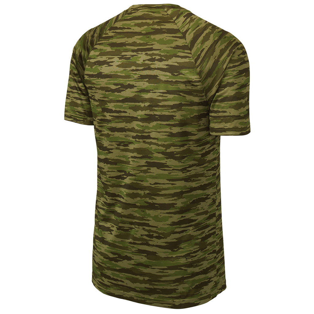 Sport-Tek Men's Olive Drab Green Drift Camo Tee