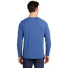 Sport-Tek Men's True Royal Heather PosiCharge Long Sleeve Tri-Blend Wicking Raglan Tee