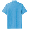 Sport-Tek Men's Pond Blue Heather PosiCharge Tri-Blend Wicking Polo