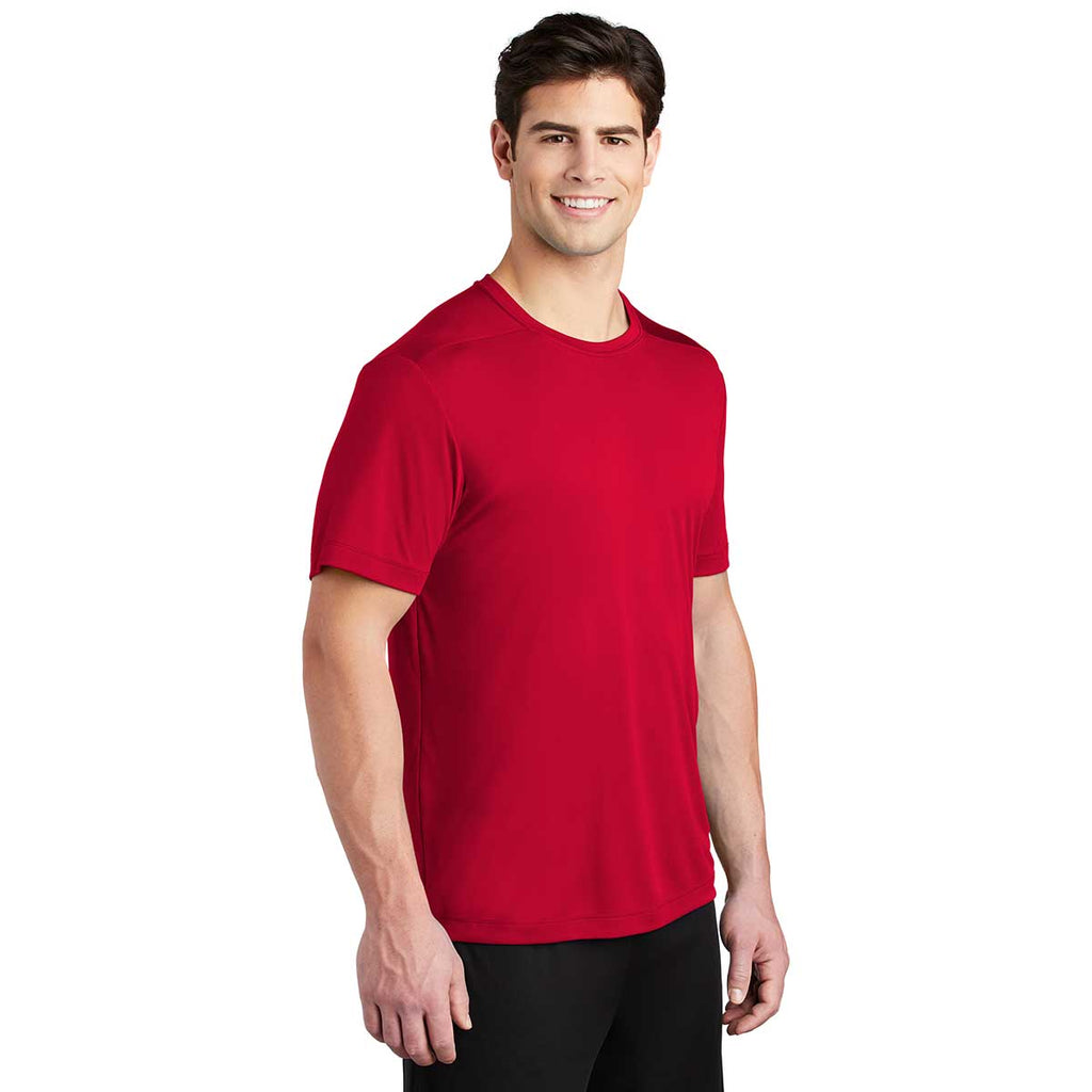 Sport-Tek Men's True Red Posi-UV Pro Tee