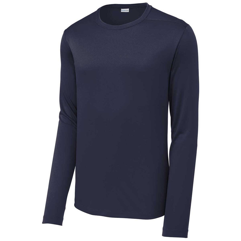 Sport-Tek Men's True Navy Posi-UV Pro Long Sleeve Tee