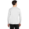 Sport-Tek Men's White Posi-UV Pro Long Sleeve Tee