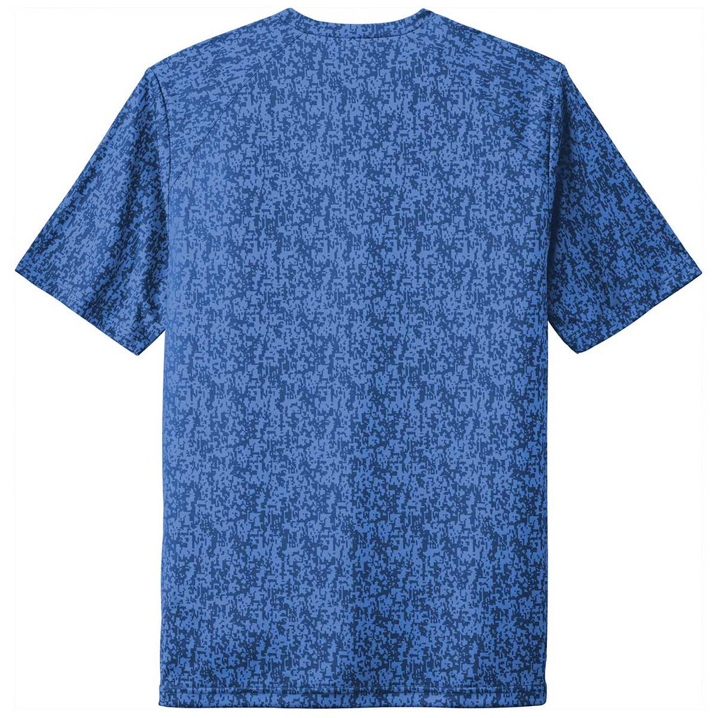 Sport-Tek Men's True Royal PosiCharge Digi Camo Short Sleeve Tee