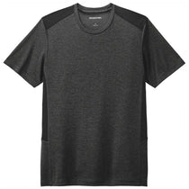 Sport-Tek Men's Black Heather/Black Endeavor Short Sleeve Tee