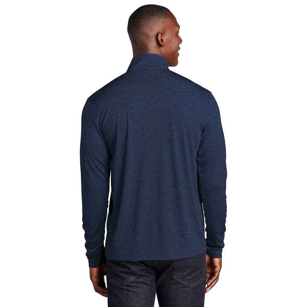 Sport-Tek Men's Dark Royal Heather Endeavor 1/4 Zip Pullover