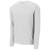 Sport-Tek Men's White Long Sleeve Rashguard Tee