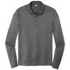 Sport-Tek Men's Dark Smoke Grey Posi-UV Pro Long Sleeve Polo