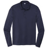 Sport-Tek Men's True Navy Posi-UV Pro Long Sleeve Polo