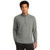 Sport-Tek Men's Light Grey Heather Sport-Wick Flex Fleece 1/4-Zip