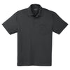 Sport-Tek Men's Iron Grey Micropique Sport-Wick Pocket Polo