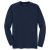 Sport-Tek Men's True Navy Long Sleeve Ultimate Performance Crew