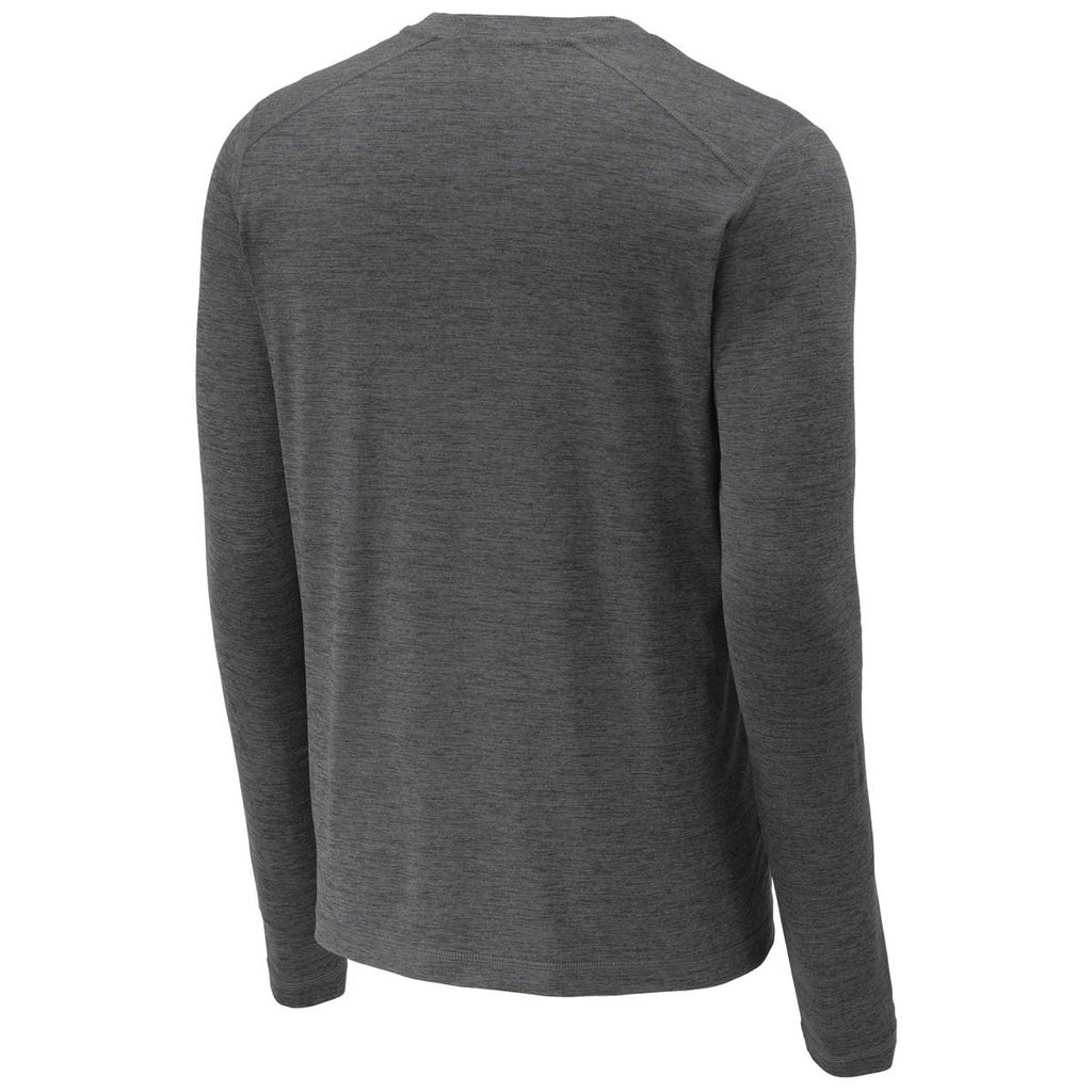 Sport-Tek Men's Graphite Heather Exchange 1.5 Long Sleeve Crew