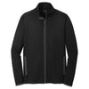 Sport-Tek Men's Black/ Charcoal Grey Sport-Wick Stretch Contrast Full-Zip Jacket