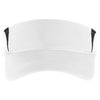 Sport-Tek White/Black Dry Zone Colorblock Visor