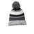 Sport-Tek Iron Grey/Black/White Pom Pom Team Beanie