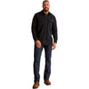 Timberland Men's Black Flame Resistance Cotton Core Button Front Shirt