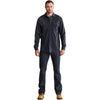 Timberland Men's Navy Flame Resistance Cotton Core Button Front Shirt