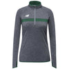 New Balance Women's Team Dark Green Athletics Half Zip