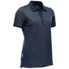 Stormtech Women's Navy/White Railtown Polo