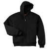 CornerStone Men's Tall Black Duck Cloth Hooded Work Jacket