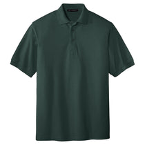 Port Authority Men's Dark Green Tall Silk Touch Polo