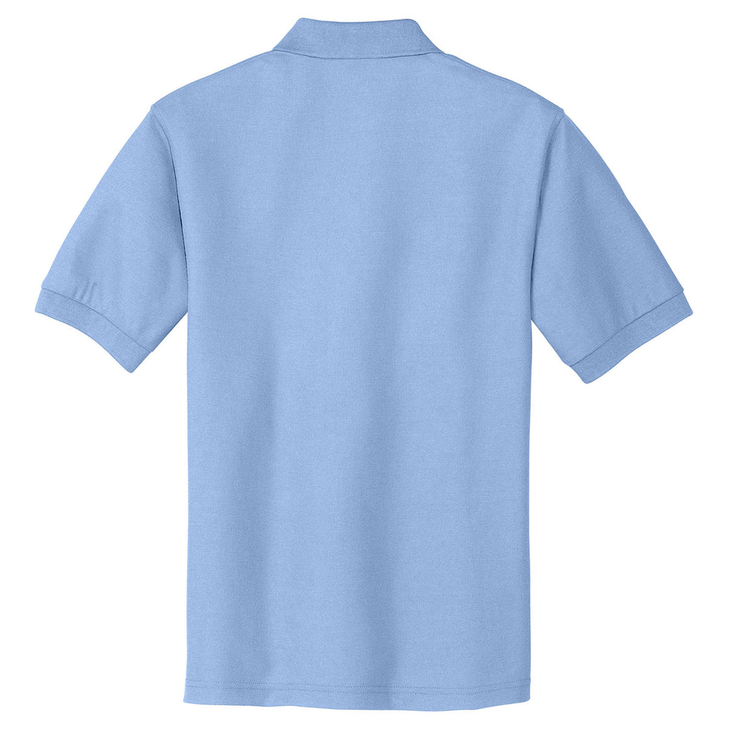 Port Authority Men's Light Blue Tall Silk Touch Polo