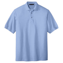 Port Authority Men's Light Blue Tall Silk Touch Polo