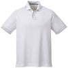 Elevate Men's White/Quarry Remus Short Sleeve Polo