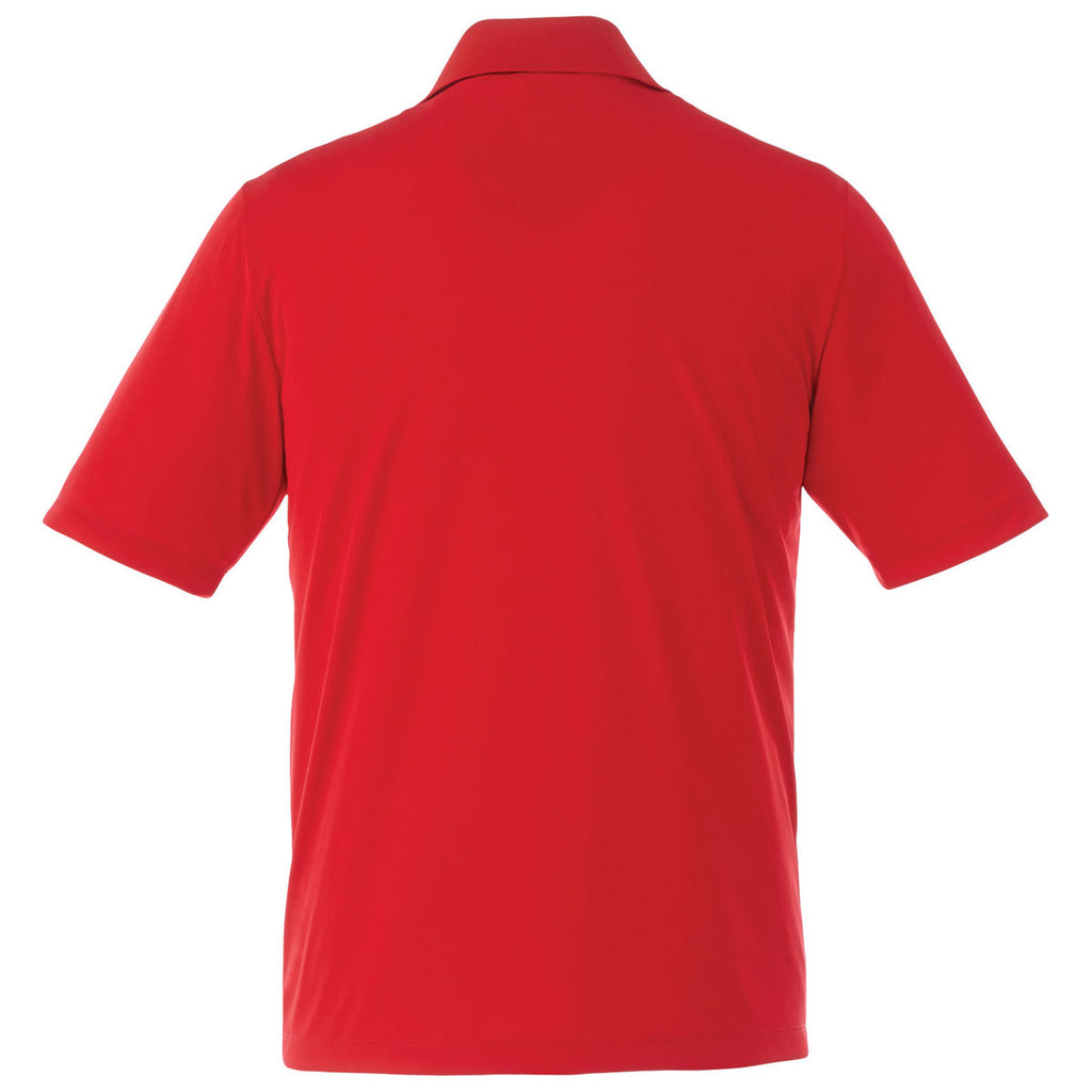 Elevate Men's Team Red Dade Short Sleeve Polo Tall