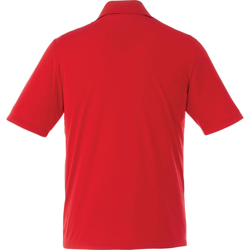 Elevate Men's Team Red Dade Short Sleeve Polo