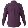 Elevate Men's Dark Plum Wilshire Long Sleeve Shirt