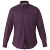 Elevate Men's Dark Plum Wilshire Long Sleeve Shirt