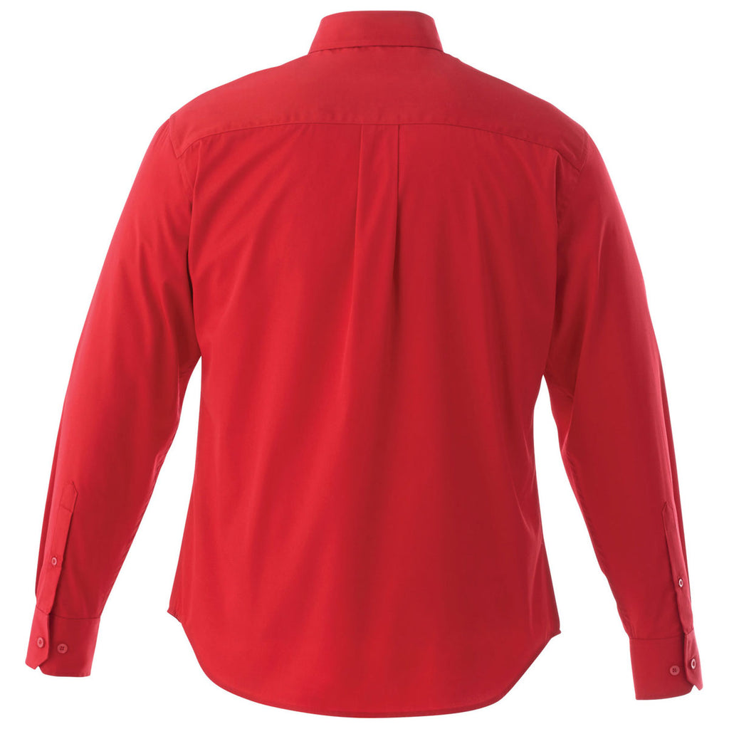 Elevate Men's Team Red Wilshire Long Sleeve Shirt