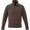 Elevate Men's Chocolate Rixford Polyfleece Jacket