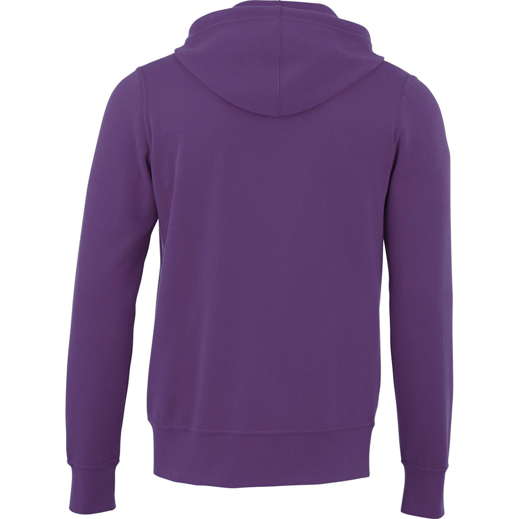 Elevate Men's Purple Cypress Fleece Zip Hoody