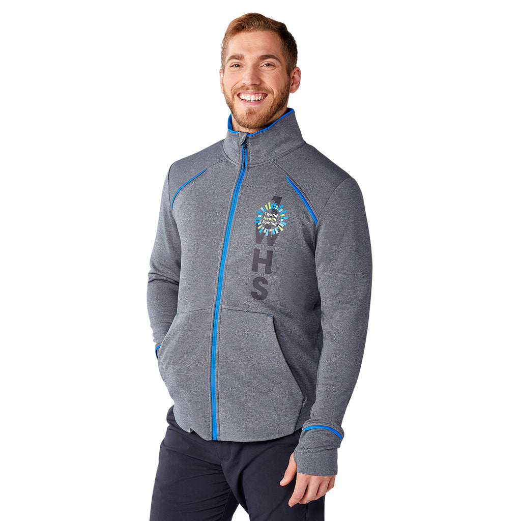 Elevate Men's Olympic Blue/Heather Charcoal Tamarack Full Zip Jacket