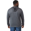 Elevate Men's Heather Dark Charcoal Lavar Eco Knit Full Zip Hoody