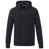 Elevate Men's Black Argus Eco Fleece Full Zip Hoody