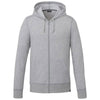 Elevate Men's Heather Grey Argus Eco Fleece Full Zip Hoody