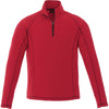 Elevate Men's Team Red Bowlen Polyfleece Quarter Zip