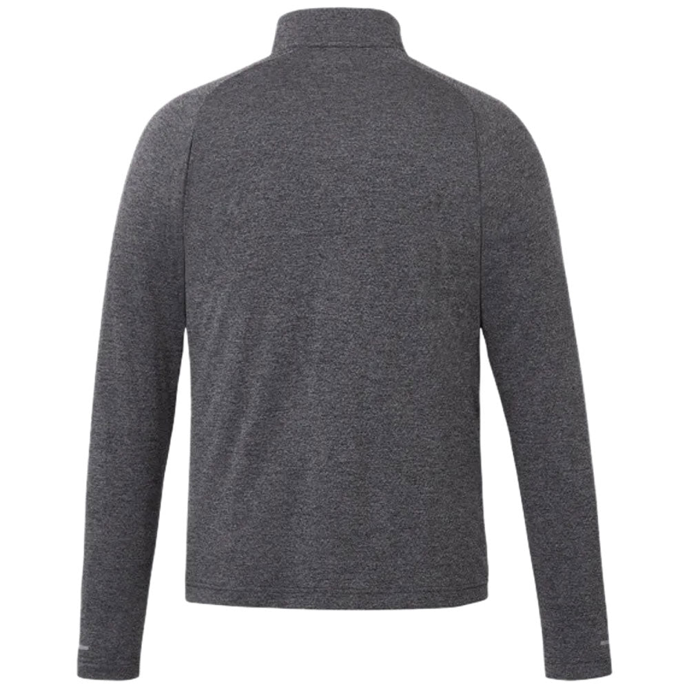 Elevate Men's Heather Dark Charcoal Asgard Eco Knit Quarter Zip