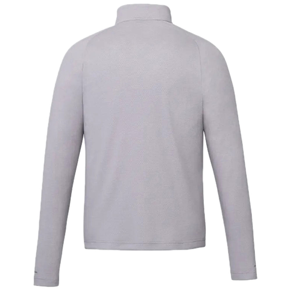 Elevate Men's Silver Heather Asgard Eco Knit Quarter Zip