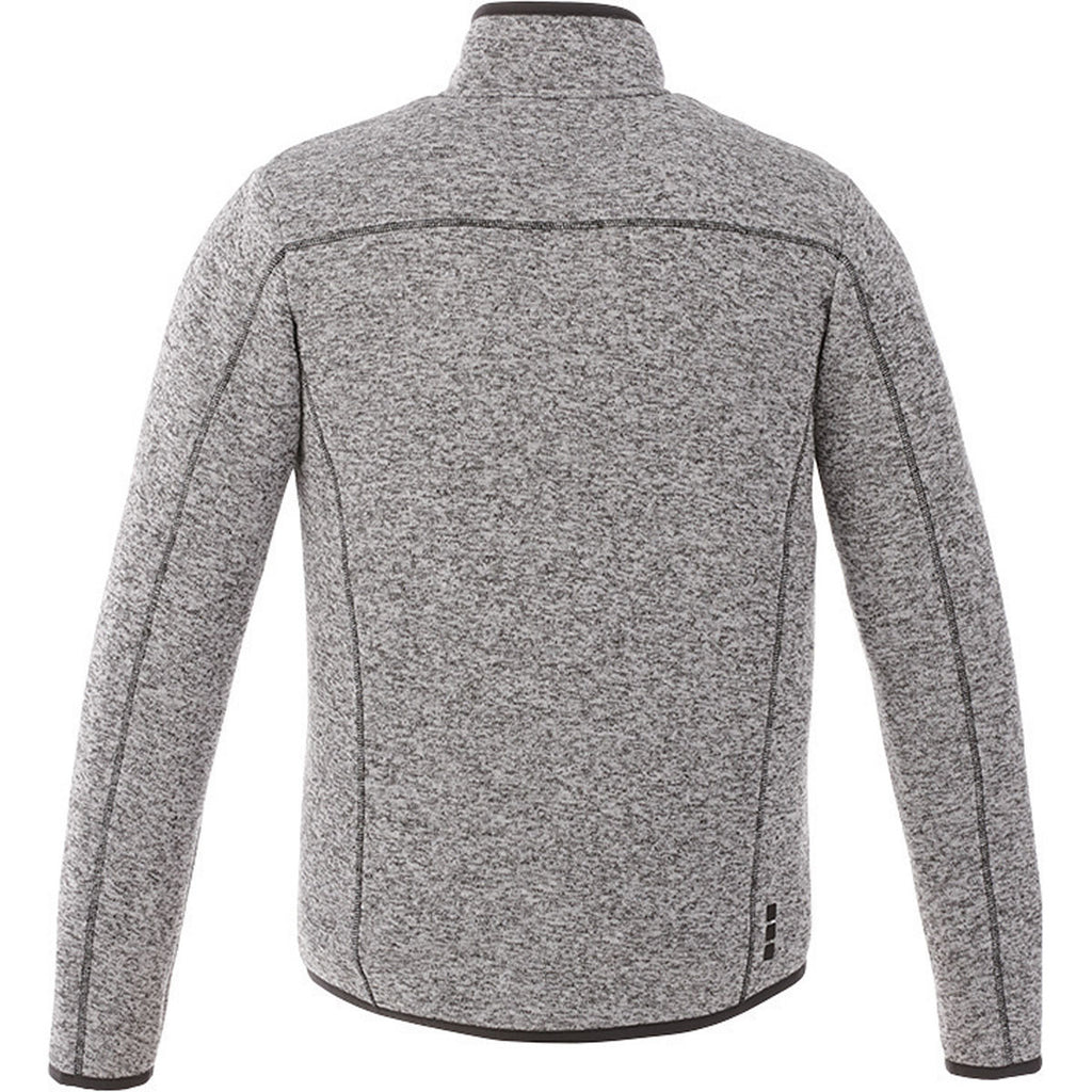 Elevate Men's Light Heather Grey Tremblant Knit Jacket