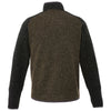 Elevate Men's Loden Heather/Black Smoke Heather Vorlage Half Zip Knit Jacket