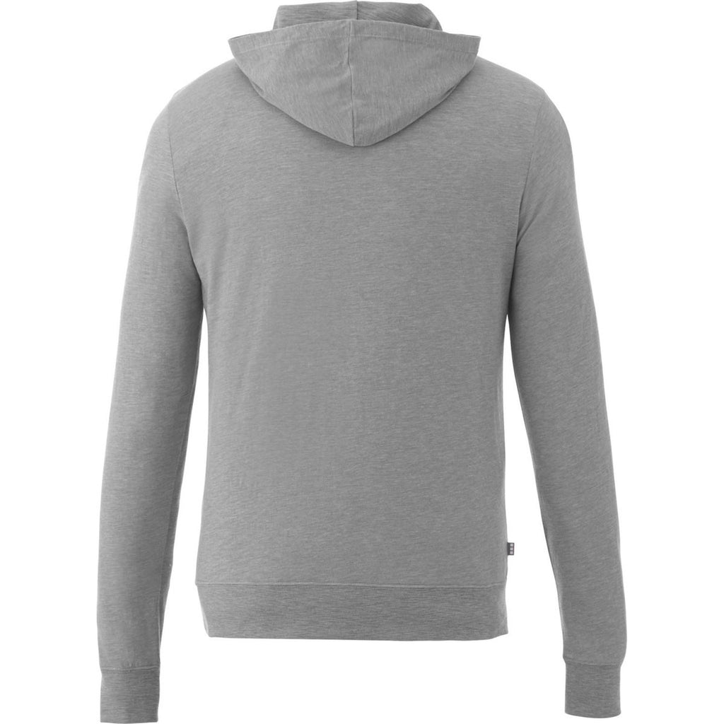 Elevate Men's Heather Grey Howson Knit Hoodie