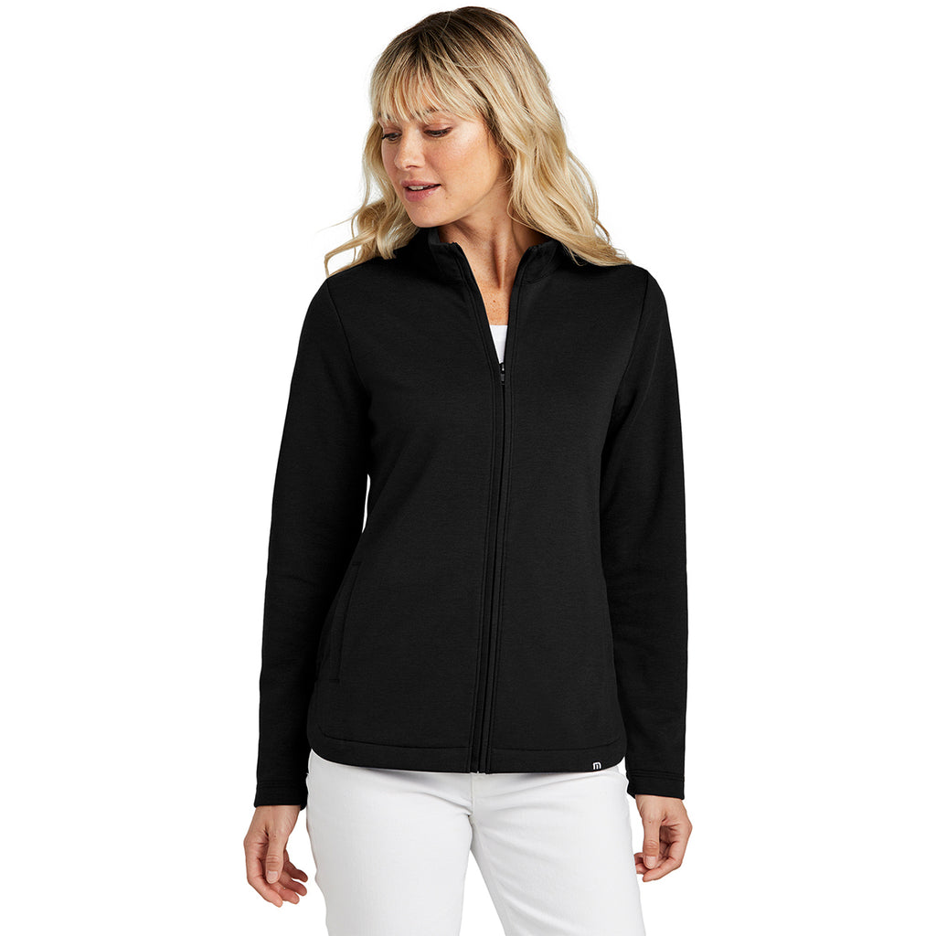 TravisMathew Women's Black Coveside Full-Zip