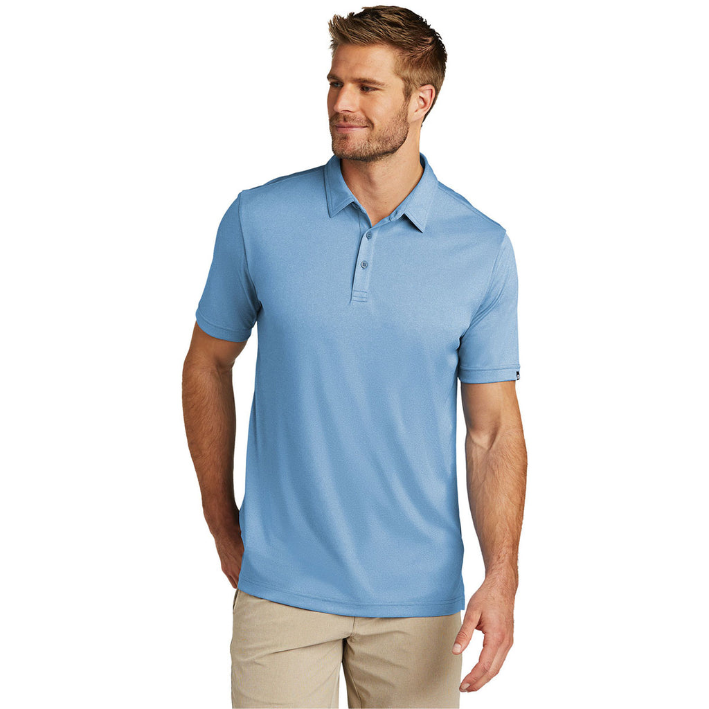 TravisMathew Men's Brilliant Blue Heather Coto Performance Polo